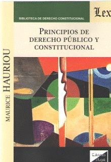 PRINCIPIOS DE DERECHO PÚBLICO Y CONSTITUCIONAL