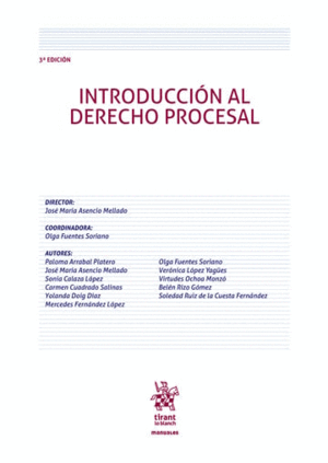 INTRODUCCIÓN AL DERECHO PROCESAL (3ª EDICIÓN)