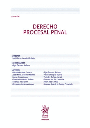 DERECHO PROCESAL PENAL (4ª EDICIÓN)