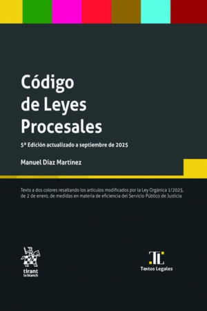 CÓDIGO DE LEYES PROCESALES. 5ª EDICIÓN