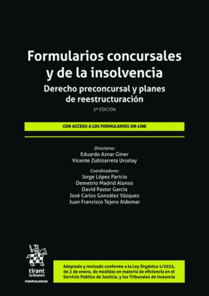 FORMULARIOS CONCURSALES Y DE LA INSOLVENCIA