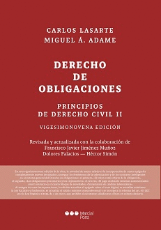 PRINCIPIOS DE DERECHO CIVIL II. DERECHO DE OBLIGACIONES. 29ª ED.