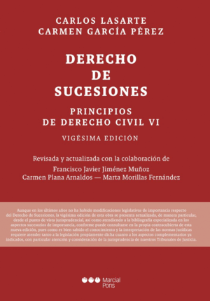 PRINCIPIOS DE DERECHO CIVIL VI. DERECHO DE SUCESIONES. 20ª ED.